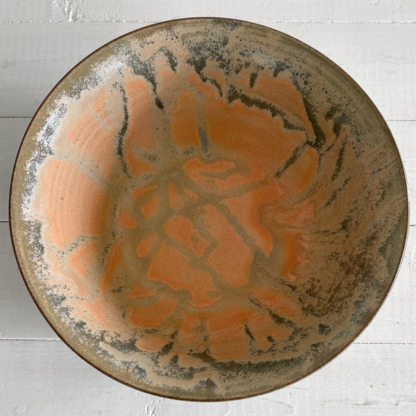 Serving Bowl (9.5" wide): Cold Canary Gaslight
