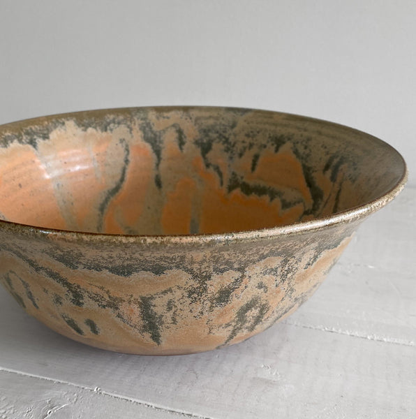 Serving Bowl (9.5" wide): Cold Canary Gaslight